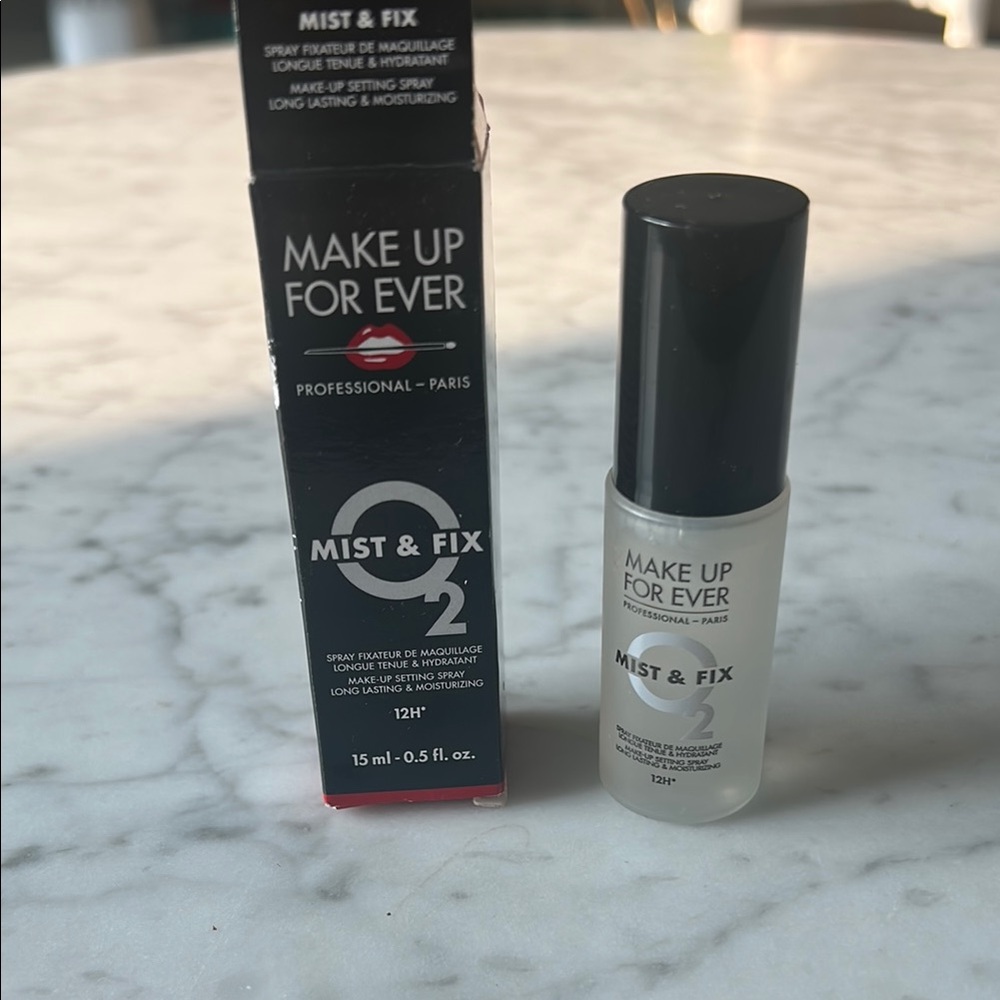 Makeup Forever Black Setting Spray for Flawless Finish